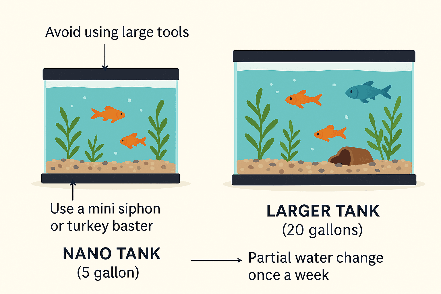 nano tank vs big tank